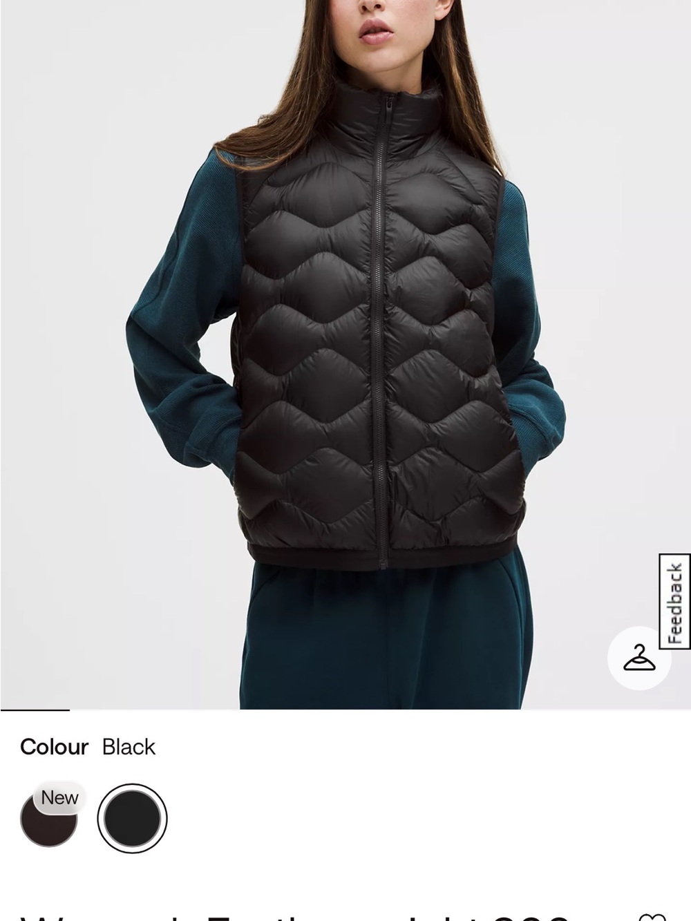 Lululemon Women's Featherweight 900-Down-Fill Quilted Vest NWT size XS